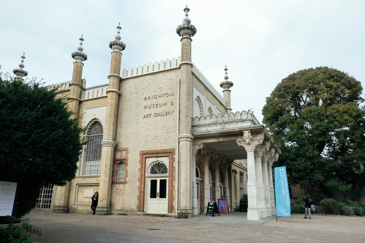 entrance to the brighton museum and art gallery in pavilion gardens