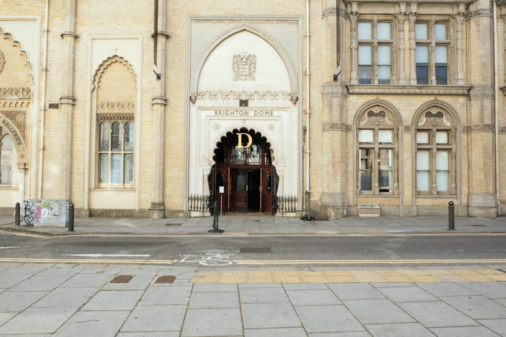 View towards the entrance to brighton dome