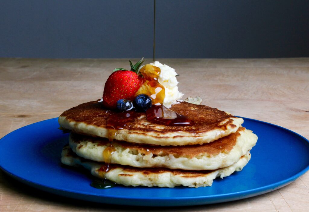 plate of pancakes in Brighton