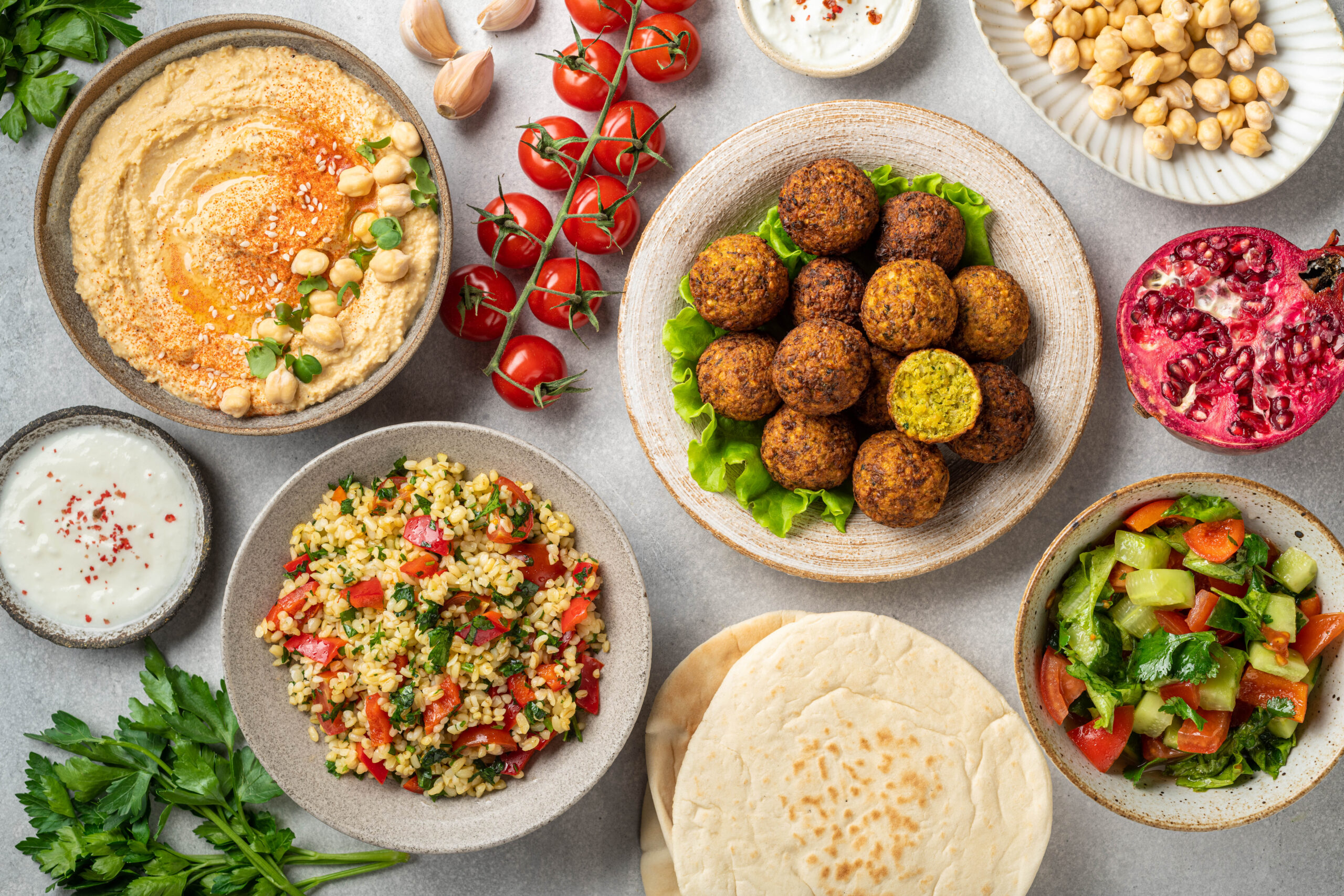 Picture of delicious Lebanese food