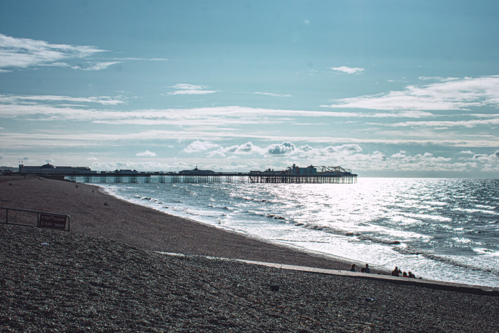 Brighton pier in a sunny day