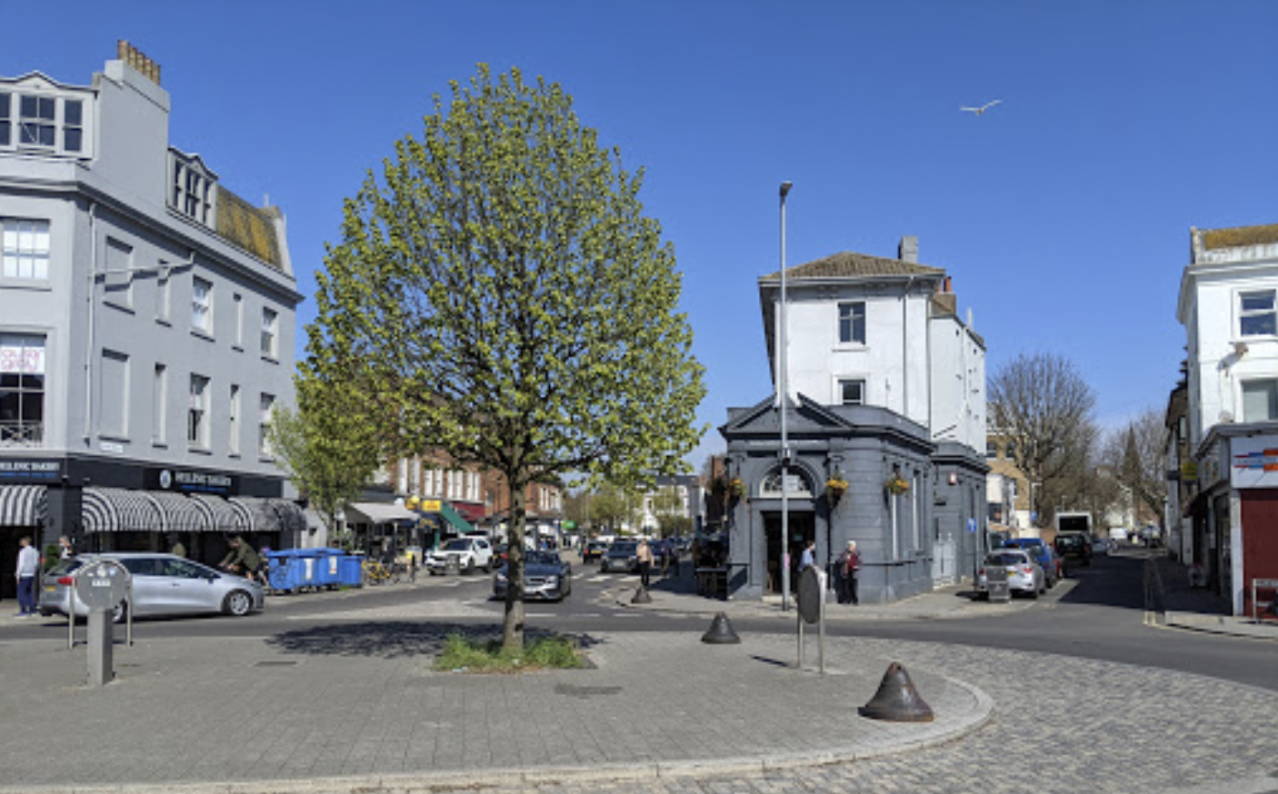 seven dials square in Brighton